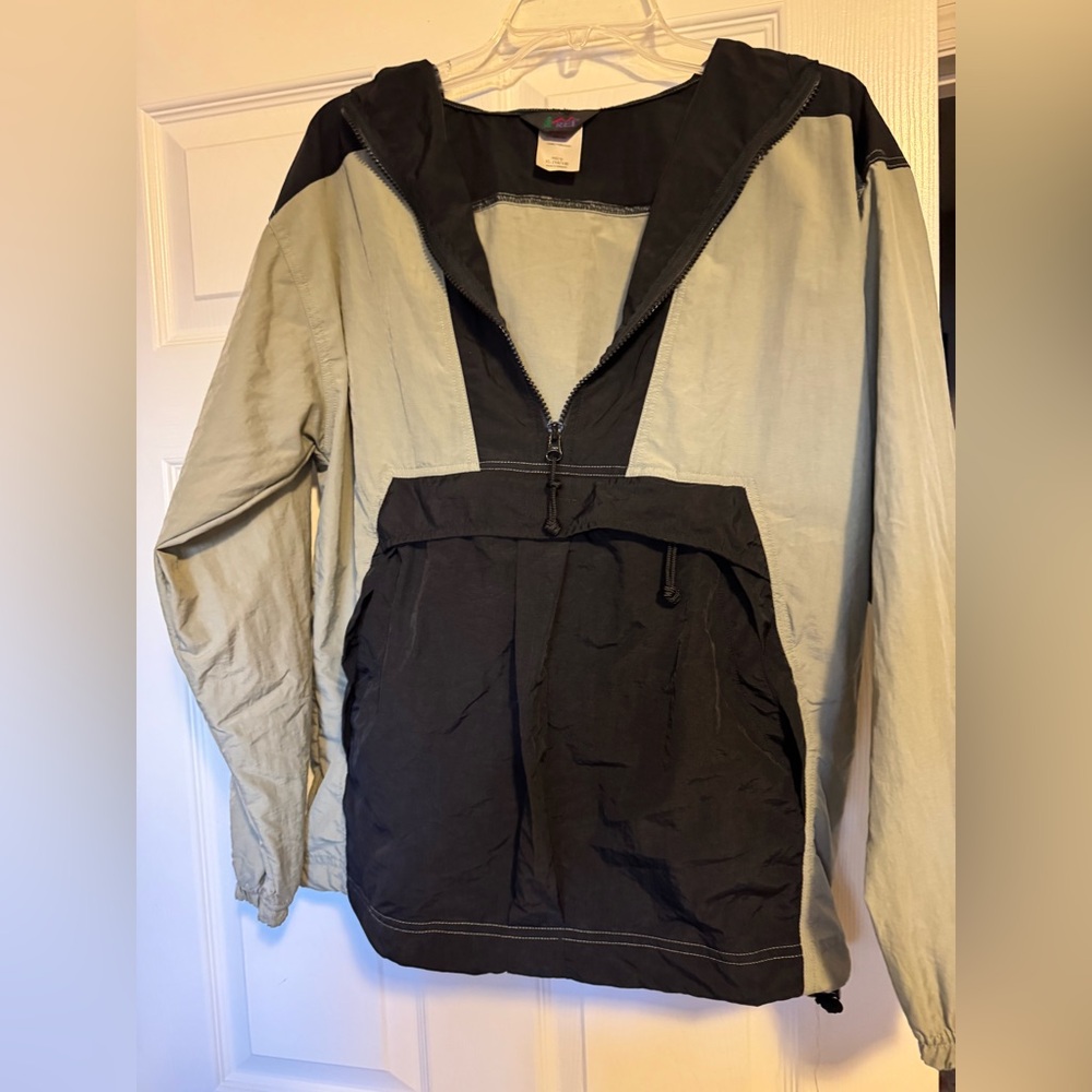 REI Black and Gray Kids Windbreaker Jacket